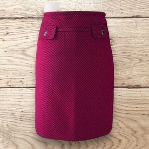 LOFT 6P pink/purple - black pencil mini skirt